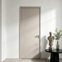 QI TAI GS01 Puertas Interiores Minimalistas de Madera Maciza, Juego Completo, Insonorizadas, Resistentes al Fuego, Garantía de 3 Años para Hoteles y Dormitorios