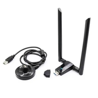 Adaptador WiFi USB OEM Realtek RTL8812AU de 1200Mbps, Doble Banda, Alta Ganancia, Doble Antena, AC1200, Tarjeta de Red Inalámbrica USB