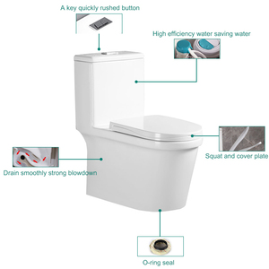 Inodoro de suelo FANNISI, económico, para sótano, alto, Caroma, el mejor lugar para comprar inodoros con tapa autoadhesiva. - Product Image 3