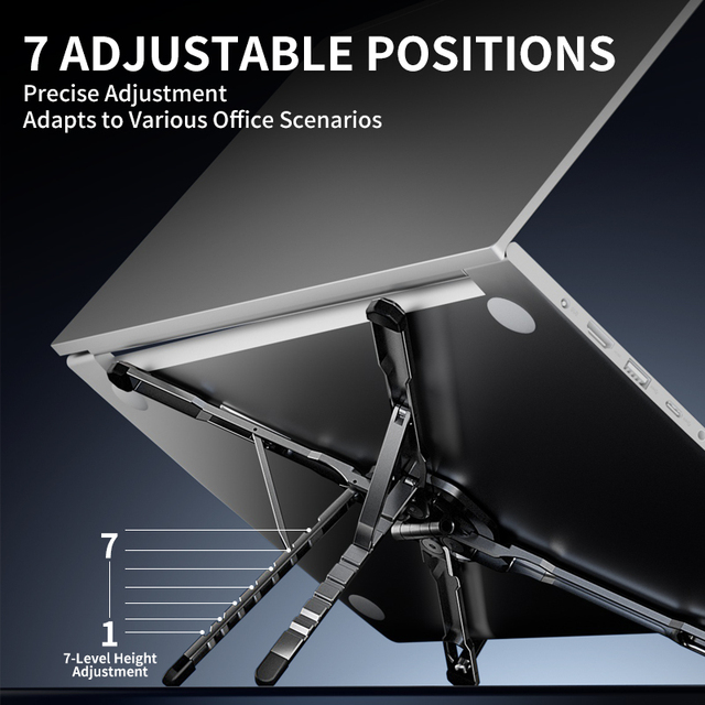 Multifunctional Magnetic Laptop Holder Foldable Tripod Portable Desk Stand for iPhone for iPad Tablet Phone