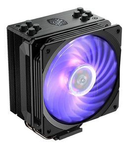 Enfriador de Aire para CPU Cooler Master Hyper <span class=keywords><strong>212</strong></span> <span class=keywords><strong>RGB</strong></span> Black Edition de Alta Calidad, Ventilador SF120R, Tubos de Calor, Acabado Anodizado en Color Gris Metálico y Níquel Cepillado - Product Image 1