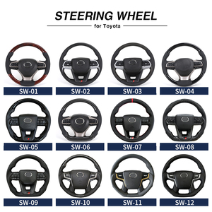 Volante Deportivo Estilo GR de Medio Cuero y Fibra de Carbono para Toyota Camry, Corolla, Fortuner, Wish, Altis, FJ, Land Cruiser, LC200, LC300, <span class=keywords><strong>Chr</strong></span>, Tacoma - Product Image 6