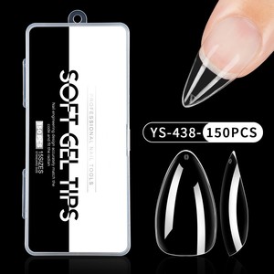 Puntas de Uñas de Gel Suave de Marca Privada, 150 Piezas, Almendradas, Cortas, Coffin, Largas, Cuadradas, para Salón de Uñas - Product Image 4