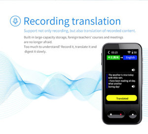 Traducteur vocal T7 4G avec carte SIM, 135 langues, <span class=keywords><strong>traduction</strong></span> en ligne, appareil de <span class=keywords><strong>traduction</strong></span> photo hors ligne, assistant IA intelligent ChatGPT - Product Image 4