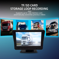 Moniteur AHD Wemaer 7 pouces avec commande vocale, écran pour camion, caméra double avant et arrière pour engins lourds, moniteur de stationnement 24h/24