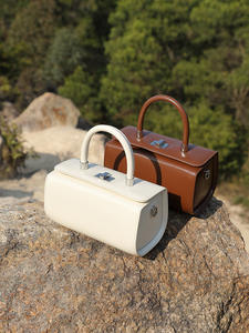 <span class=keywords><strong>Borsa</strong></span> Quadrata Piccola alla Moda e Semplice in Pelle di Vacchetta, Tracolla Singola, <span class=keywords><strong>Borsa</strong></span> a Tracolla Stile Medico - Product Image 3