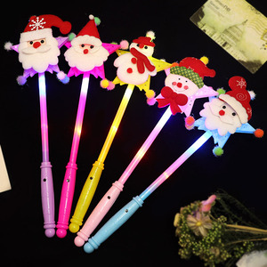 Christmas Led Light Up <b>Magic</b> <b>Wand</b> Star <b>Toy</b> For Children Party Gift Plastic Non Toxic - Product Image 2