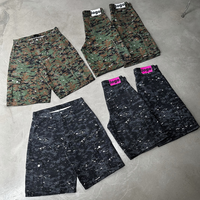 Shorts en jean vintage personnalisés pour hommes, streetwear, denim délavé, shorts en jean pour hommes, design imprimé sur toute la surface
