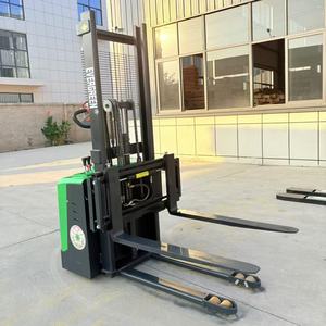 Carretilla elevadora eléctrica JG 1,5 T con soporte de 3m Apilador de paletas hidráulicas 1,5 t y horquilla móvil lateral Accionamiento y elevador estacionarios - Product Image 5