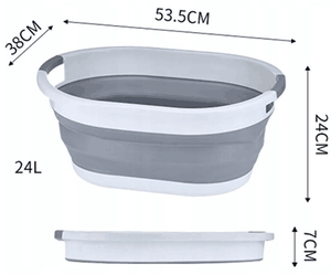 ตะกร้าซักผ้าพลาสติกพับได้ - Product Image 6