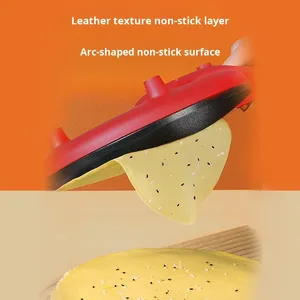 Poêle à crêpes ronde antiadhésive professionnelle pour prise UE - Product Image 3