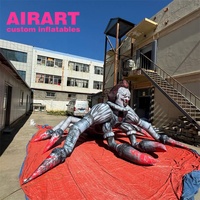 Grand Clown Araignée Pennywise Gonflable Effrayant, Mascotte Monstre d'Horreur Gonflable pour Halloween et Décoration Extérieure de Bâtiment