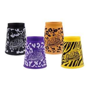 Gobelets à empiler rapide, design camouflage, ensemble de 12 pièces pour enfants et jeunes, jeu de réaction pour l'entraînement cérébral - Product Image 2