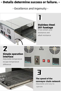 Horno de Pizza Automático con Cinta Transportadora, Pantalla Digital Comercial, Horno Eléctrico para Pizzerías - Product Image 5
