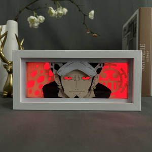 ไฟ LED หลายสี6ซม. ประติมากรรมกระดาษหนึ่งชิ้น dbz วีรบุรุษสถาบันการศึกษาปีศาจฆ่ารูปอะนิเมะโคมไฟกระดาษแกะสลักไฟ LED - Product Image 2