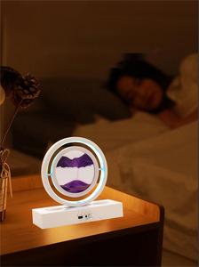 Lámpara de arena movediza con atenuación giratoria de 360 grados, lámpara de noche con altavoz RGB16 para pintura artística enchufable - Product Image 3