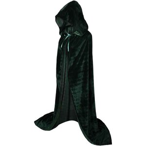 Halloween unisex đầy đủ chiều dài trùm đầu Áo Choàng Áo choàng dài nhung CAPE cosplay trang phục 59 inch bao gồm 6 kích cỡ - Product Image 3