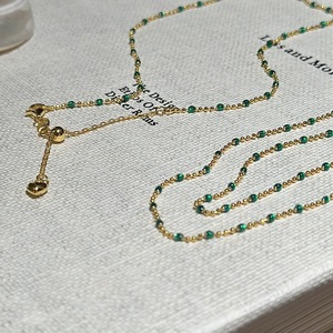 Cadena de Clavícula de Plata Pura S925, Estilo Francés Vintage de Alta Gama para Mujer, Diseño de Nicho con Cinta de Satén y Acabado Cepillado - Product Image 4