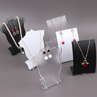 Bijoux Stand Props Collier Titulaire Anneaux Boucles D'oreilles Bracelet Noir Bijoux Présentoirs pour Spectacle