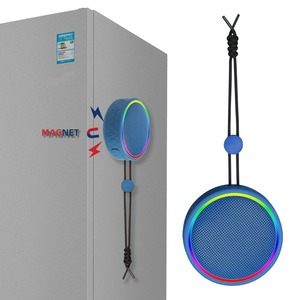 Enceinte Bluetooth étanche IPX6 FM0208 V5.3, mini enceinte <span class=keywords><strong>de</strong></span> douche 5W avec basses, lumière LED RGB, TWS, fixation par ventouse, micro intégré - Product Image 1