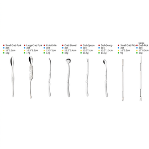 Catálogo de Utensilios para Mariscos DSF76, Serie de Herramientas para Comer Cangrejo, Juego de Herramientas para Cangrejo - Product Image 3