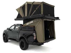 Carpa de techo para camioneta <span class=keywords><strong>Wild</strong></span> Land PickupMate, tipo camper, de doble nivel, panorámica, con área de descanso 360. °   Sistema de Elevación Automática para Toldos - Product Image 2