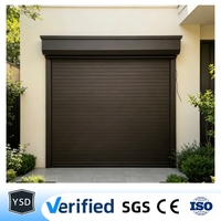 Porte de garage électrique universelle enroulable la plus vendue, en alliage d'aluminium rétractable, télécommandée, sans clé, pour extérieur, ferme et parc