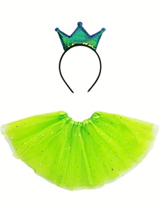 Fluffy Sparkly Star <span class=keywords><strong>Tutu</strong></span> para niñas Falda Favor de fiesta de cumpleaños - Product Image 5