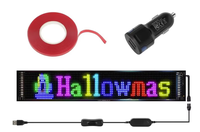 Écran LED flexible pour voiture, affichage HD de texte, chiffres, motifs sur panneau de pixels matriciels, 5V USB, écran LED pour lunette arrière, indice de protection IP65 pour extérieur
