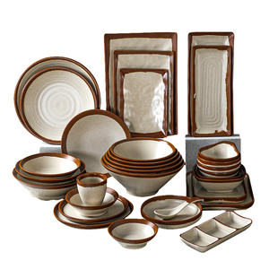 Melamine dinerborden milieuvriendelijk duurzaam restaurantgebruik vaatwasserbestendig niet-toxisch - Product Image 1