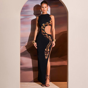 Vestido Maxi con Cintura Natural y Corte en A para Mujer, Verano 2024 - Product Image 6
