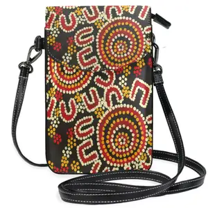 Bohemian Phone Shoulder Strap Single Shoulder Messenger Bag Genuine Leather Women Crossbody Bags