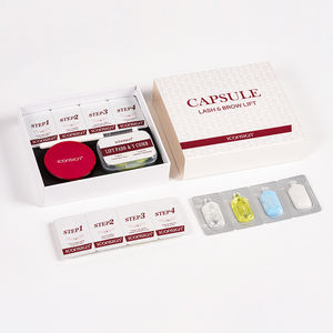 Iconsign Home Lotion de fixation pour permanente en <span class=keywords><strong>capsule</strong></span> jetable, soin nourrissant après-soin 2 en 1 pour le lifting des cils et des sourcils, kit en blister <span class=keywords><strong>avec</strong></span> baume adhésif - Product Image 4