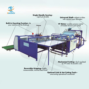Machine à coudre entièrement automatique Haosen pour la découpe de rouleaux de tissu plastique, machine à fabriquer des sacs en PP tissé de 50 kg pour le riz, fabricant - Product Image 3