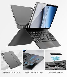 Custodia Sottile Magnetica con Tastiera Magic e Trackpad Multi-Touch Retroilluminato a 7 Colori per <span class=keywords><strong>iPad</strong></span> 11 A16 2025 10a Gen <span class=keywords><strong>10.9</strong></span> 2022 <span class=keywords><strong>Air</strong></span> 11 Pro 11 13 - Product Image 3