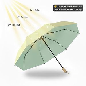 Parapluie pliant à 3 sections avec poignée en bois et protection UV, vente en gros de parapluies colorés avec colle UV provenant du fournisseur - Product Image 3