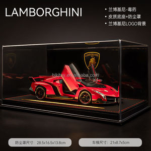 รถรัมโบ้ เวนีโน 1:24 โมเดลรถซูเปอร์คาร์โลหะผสมพลาสติก พร้อมเสียงและไฟ ระบบดึงถอยหลัง ประตูเปิดได้ - Product Image 5