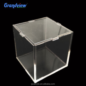 Wholesale high quality clear transparent square acrylic chocolate box acrylic gift box