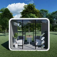 Modules de bureau de jardin préfabriqués mobiles, bâtiments de bureau extérieurs, maisons, écoles, hôtels, installation rapide, étanches, modernes