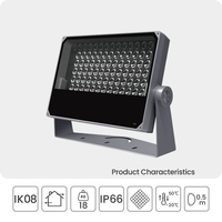 180W RGBW étanche LED ville couleur mur lavage lumière extérieure architecturale Cob puce pour la construction inondation IP66 cote