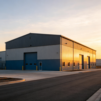 Bâtiment préfabriqué en métal YUHUI, structure en acier modulaire, entrepôt pour centre logistique et stockage industriel