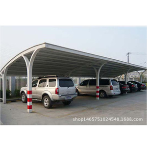 Abri voiture en acier à toit plat, structure thermolaquée, design moderne, pour stationnement de 2 voitures, étanche, utilisation extérieure, fabriqué à Guangzhou - Product Image 5