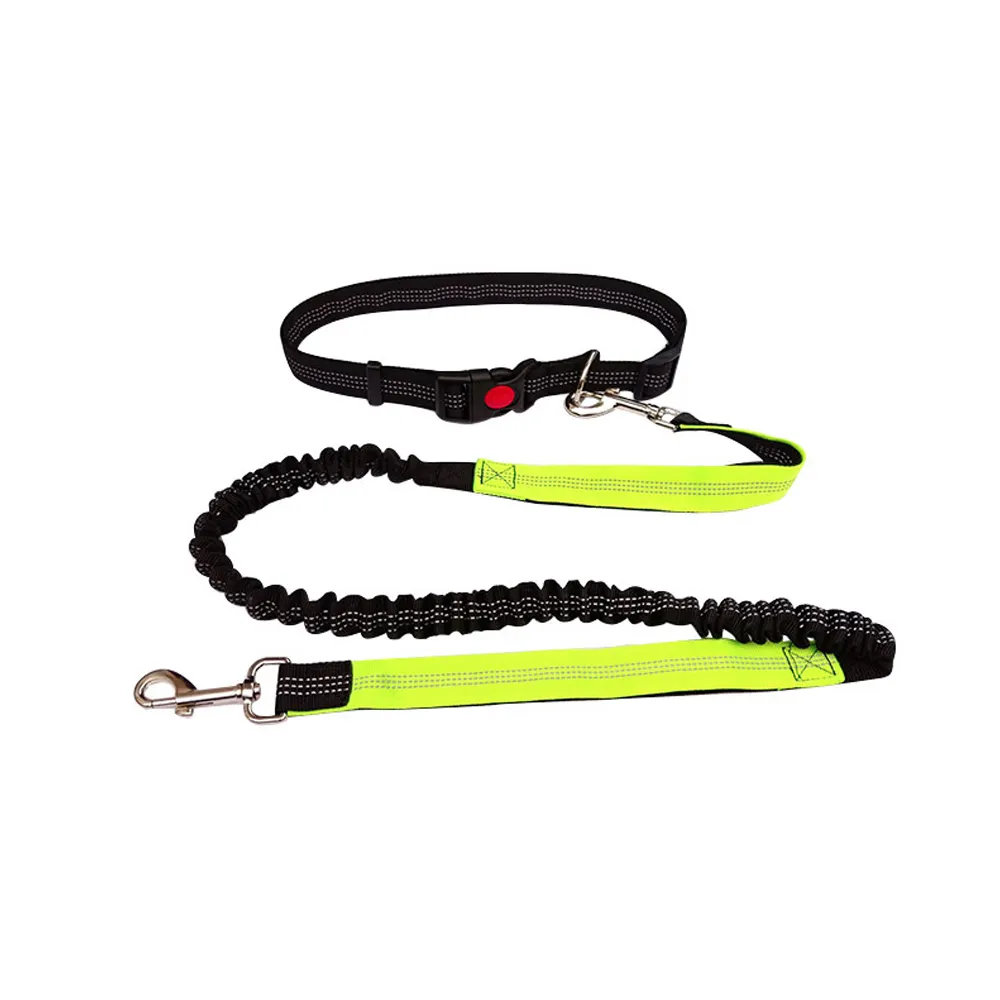 Handless Dog Leash Reflexivo Ajustável Jogging Walking Running Treinamento Multifunções Mãos Grátis 2 Em 1 Dog Leashes Luxo