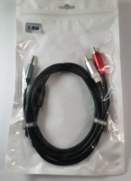 Cable de Audio Mono a Doble RCA de Alta Resistencia de 1/4 Pulgada, 1.5m, Divisor en Y para Micrófono con Conductores de Cobre Chapados en Oro y Revestimiento de PVC