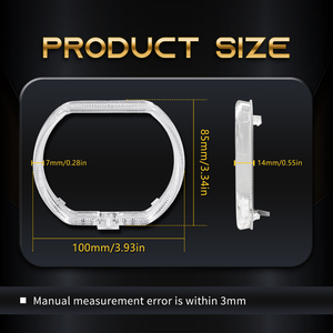 High Quality <strong>2.5</strong> Inch Angel Eyes LED Shroud New Condition for Hid <strong>Projector</strong> Shrouds for Car <strong>Projector</strong> Lens Headlight at 12V - Product Image 4
