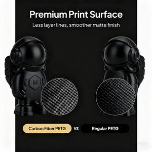 خيوط طباعة ثلاثية الأبعاد PRINTROO مقاومة للحرارة، تدفق دقيق وسلس للخيوط، PETG CF - 1.75 مم 1 كجم، خيوط طباعة ثلاثية الأبعاد من ألياف الكربون - Product Image 5