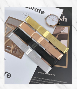 Pour <span class=keywords><strong>Apple</strong></span> Iwatch <span class=keywords><strong>Bracelet</strong></span> en acier inoxydable pour Huawei Samsung 16/18/20/22mm <span class=keywords><strong>Bracelet</strong></span> à dégagement rapide <span class=keywords><strong>Bracelet</strong></span> boucle milanaise Correa - Product Image 4