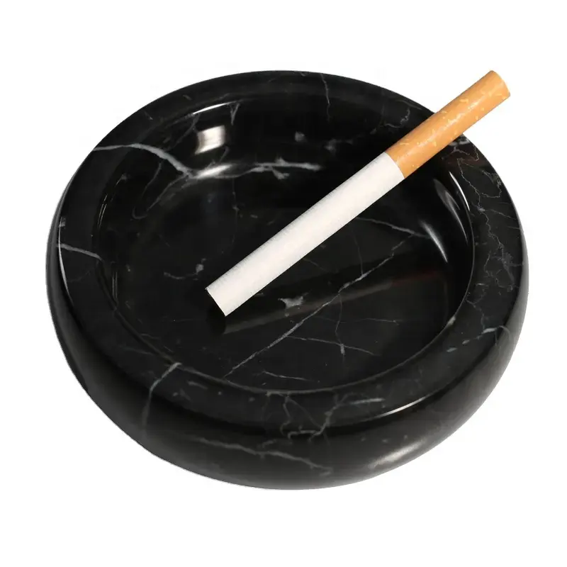 Professionelles Design runde unzerbrechliche individuelle Marmor Zigarette Zigarre Aschenbecher Aschenurne für Wohnzimmerdekoration