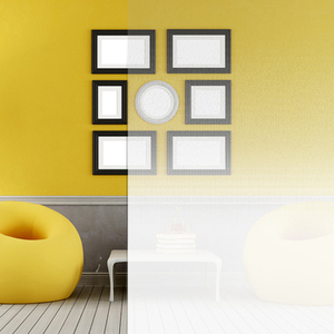 Modern Design Gradation White Stained Decorative <strong>Film</strong> <strong>for</strong> Hotel <strong>Glass</strong> <strong>Windows</strong> Self-Adhesive 2 Mil PET Material - Product Image 2