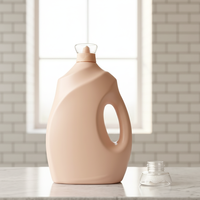 Bouteille distributrice en plastique épaissi, avec bouchon à vis hermétique, idéale pour l'emballage de solutions d'entretien des vêtements domestiques